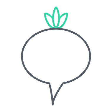 taze sebze ikonu vektör illüstrasyonu