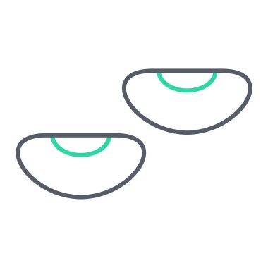 Yiyecek ve içecek sembolünün vektör çizimi. 