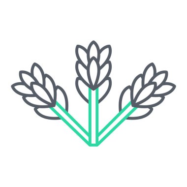 Buğday simgesi vektör illüstrasyonu