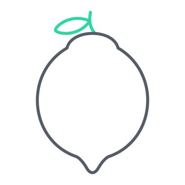 taze meyve ikonu vektör çizimi tasarımı