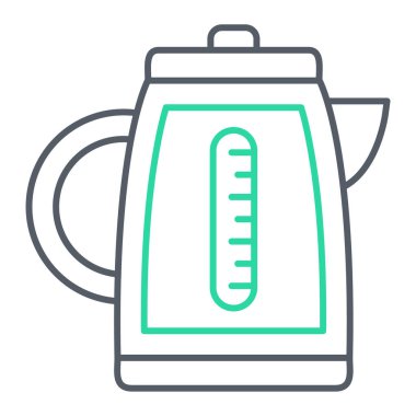 Çaydanlık. Web simgesi basit illüstrasyon