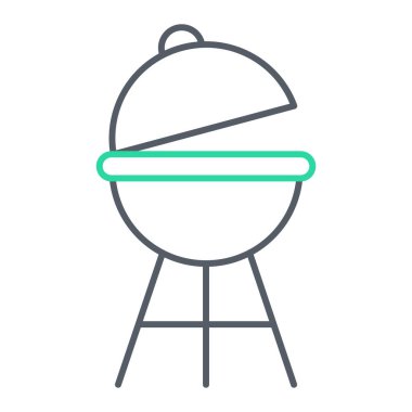 Izgara ikonu. Web için et vektör simgelerinin özet çizimi