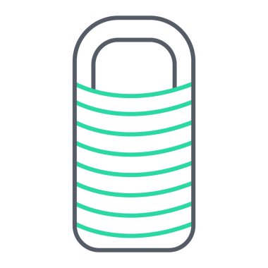 Modern b 'nin vektör çizimi asma kilit simgesinden yoksun