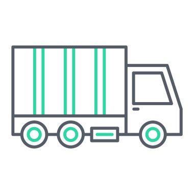 Kamyon. Web simgesi basit illüstrasyon