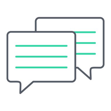 konuşma kabarcığı vektör çizimi