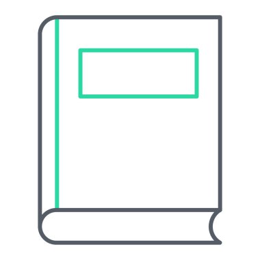 kitap simgesi vektör illüstrasyonu