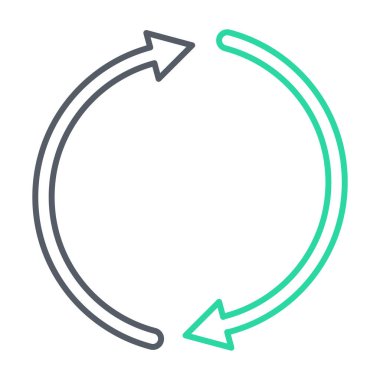 Tazeleme simgesinin vektör illüstrasyonu