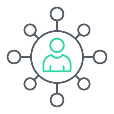 ağ paylaşım simgesi çizimi