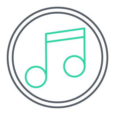 trend biçimi izole edilmiş arkaplanda müzik notası simgesi