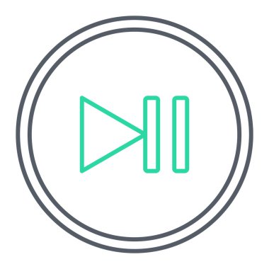 Modern b 'nin vektör illüstrasyonu müzik çalıcısının simgesinden yoksundur