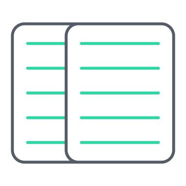 kağıt simgesi vektör illüstrasyonu