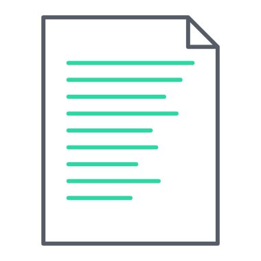 belge simgesi, vektör çizimi