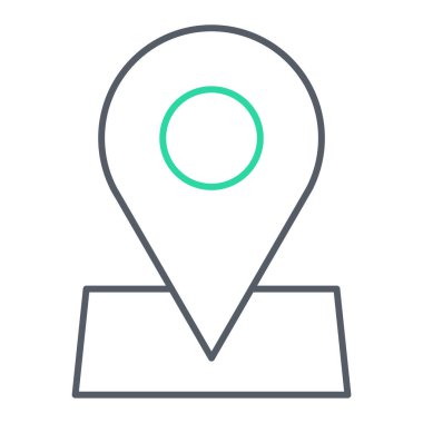 konum simgesi vektör illüstrasyonu