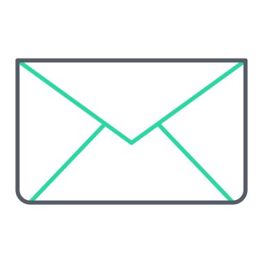 E- posta simgesi vektör illüstrasyonu