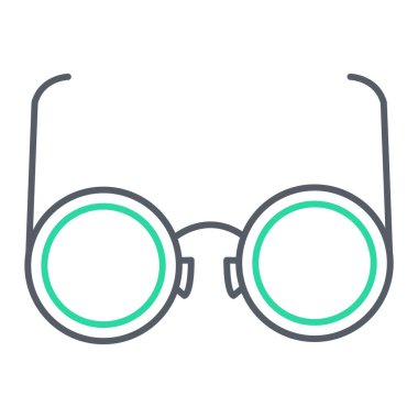 gözlük ikonu vektör illüstrasyonu