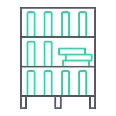 Kütüphane simge vektör çizim