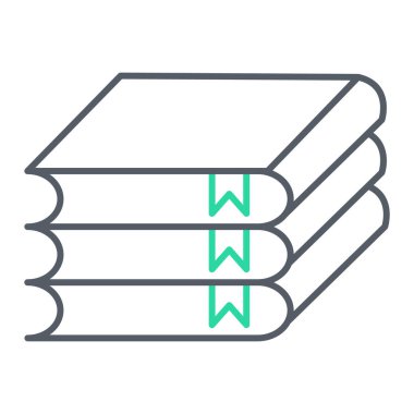 kitap simgesi vektör illüstrasyonu