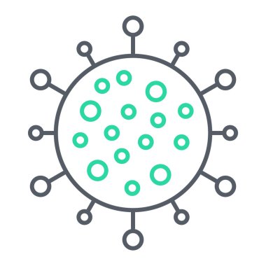 Virüs ikonu vektör illüstrasyonu