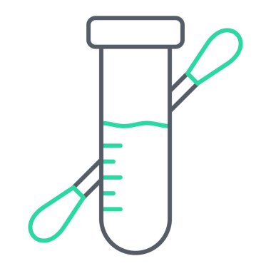 test tübü ikon vektör çizimi