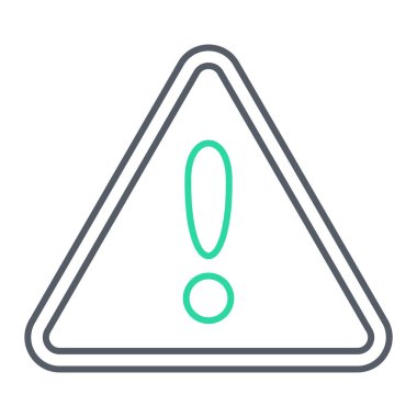 Ünlem işareti simgesi. uyarı işareti sembolü. Tehlike tehlikesi. Düz dizayn. vektör illüstrasyonu.