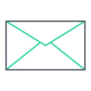 E- posta simgesi vektör illüstrasyonu