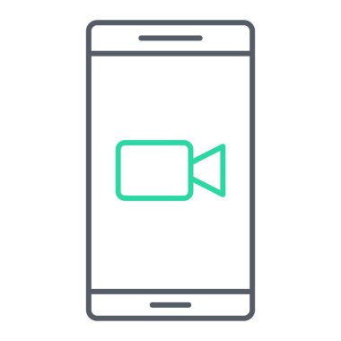 akıllı telefon simgesi vektör çizimi tasarımı