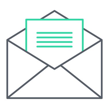 zarf e- posta simgesi vektör illüstrasyon grafik tasarımı