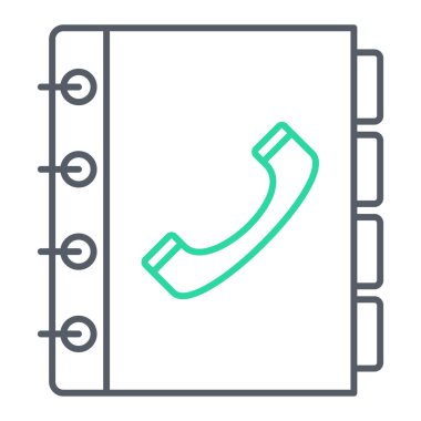 Telefon simgesi vektör illüstrasyonu