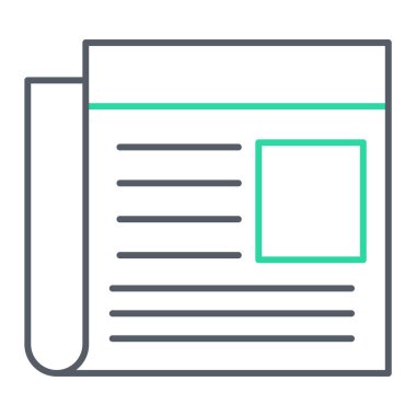 belge simgesi vektör illüstrasyonu