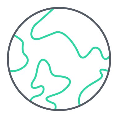 Dünya gezegeni. Basit resimleme