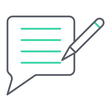 konuşma kabarcığı vektör çizimi