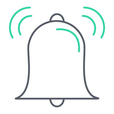 Zil. Web simgesi basit illüstrasyon