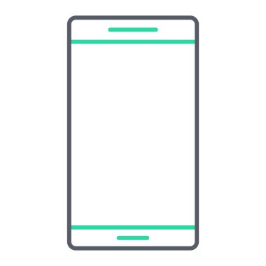 Akıllı telefon. Web simgesi basit illüstrasyon