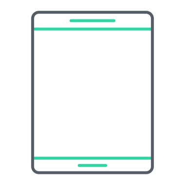 tablet eb simgesi basit illüstrasyon