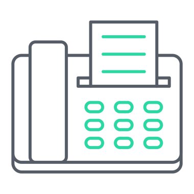 faks simgesi vektör illüstrasyonu