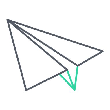 uçak ikonu vektör illüstrasyonu