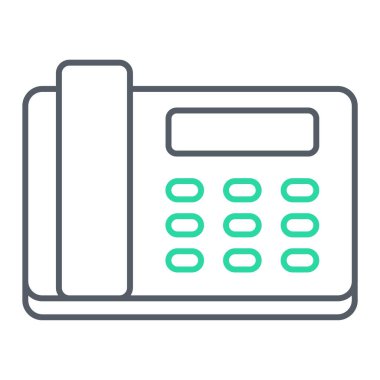 Telefon simgesi vektör illüstrasyonu