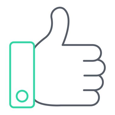 trend biçimi izole edilmiş arkaplanda başparmak simgesi