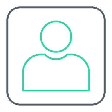 kullanıcı arayüzü simgesi. kişi sembolü.