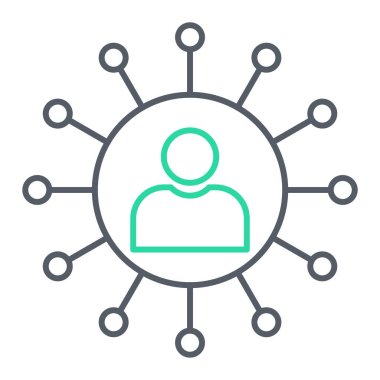 Seo simgesinin vektör illüstrasyonu