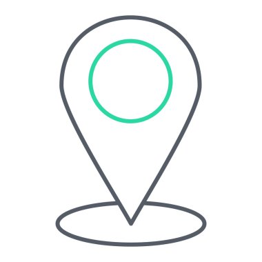 Konum simgesinin vektör illüstrasyonu