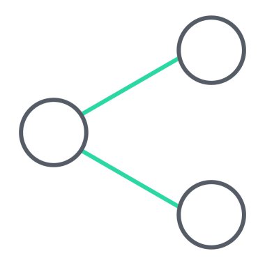 paylaşım simgesi, vektör illüstrasyonu