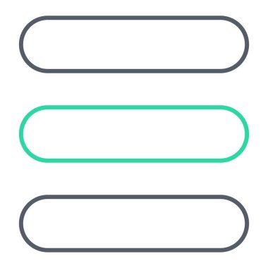 Paralel etiketlerin farklı türleri. vektör illüstrasyonu