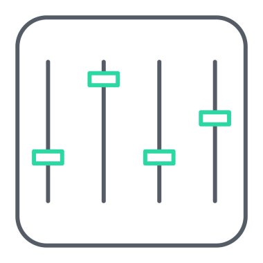 ses karıştırıcı simgesi. vektör illüstrasyonu