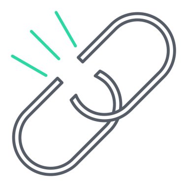 Mıknatıs simgesi. Ağ için kablo kancası vektör simgelerinin basit çizimi