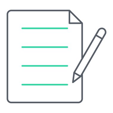 belge simgesi, vektör çizimi