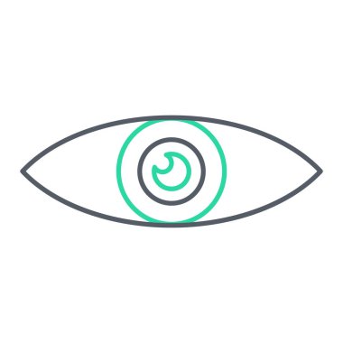 Göz simgesi vektör illüstrasyonu