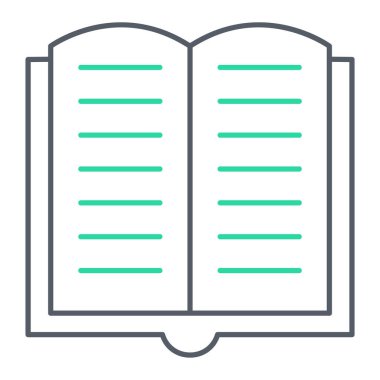 kitap simgesi vektör illüstrasyonu