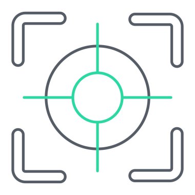 hedef simge vektör illüstrasyonu