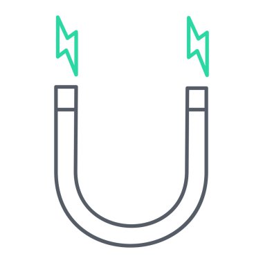 mıknatıs simgesi vektör çizimi